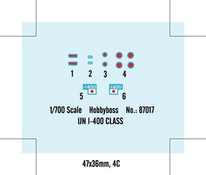 Hobby Boss 87017 Marine japonaise Italie -400 Sous-marin 1/700 – image 4