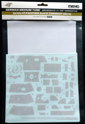 Meng Model SPS-058 Sd.Kfz.171 Panther Ausf.D Zimmerit Decal 1/35 – Bild 2