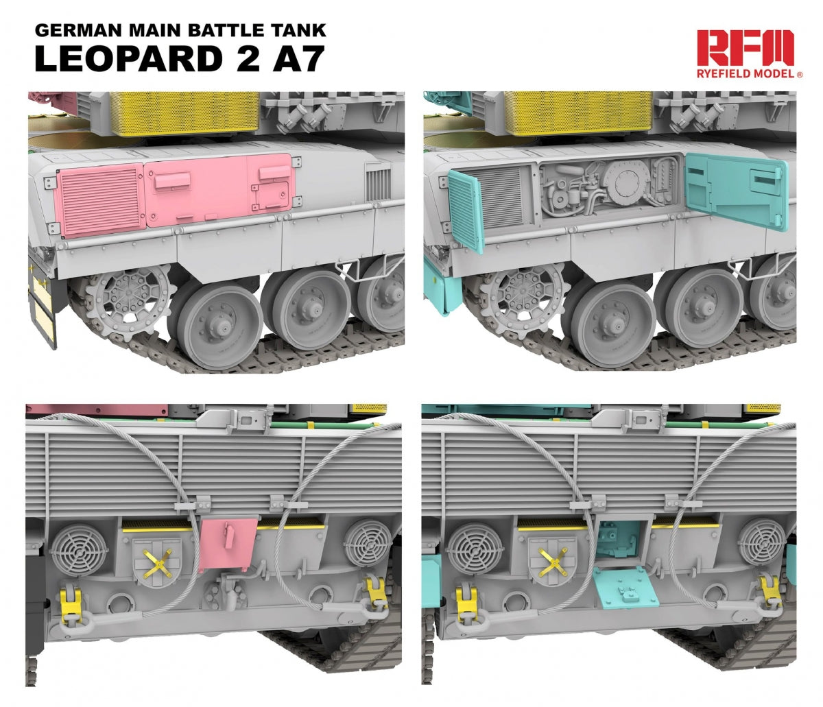 Rye Field Model 5108 Leopard 2 A7 German Main Battle Tank 1/35 – immagine 8
