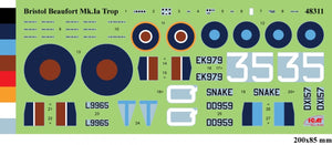 ICM 48311 Bristol Beaufort Mk.IA avec filtres tropicaux 1/48 – image 3