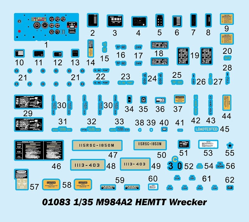 Trumpeter 01083 M984A2 HEMTT Wrecker 1/35 – immagine 3