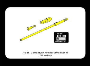 Aber 35L-086 German 2cm L/65 gun barrel for Flak 38 1/35 – immagine 5
