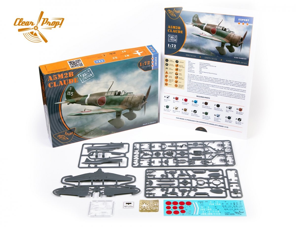 Clear Prop! CP72008 A5M2b Claude early version EXPERT KIT 1/72 – image 3