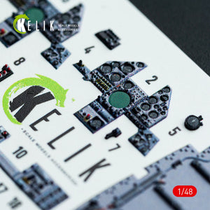 Kelik K48042 Harrier GR1/GR3 interior 3D decals for Kinetic kit 1/48
