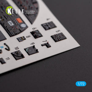 KELIK K72136 AVRO VULCAN B.2 Rear cockpit - interior 3D decals for Airfix kit 1/72 – image 6