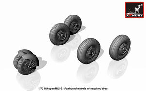 Armory Models AW72025 Mikoyan MiG-31 Foxhound wheels 1/72 – Bild 4