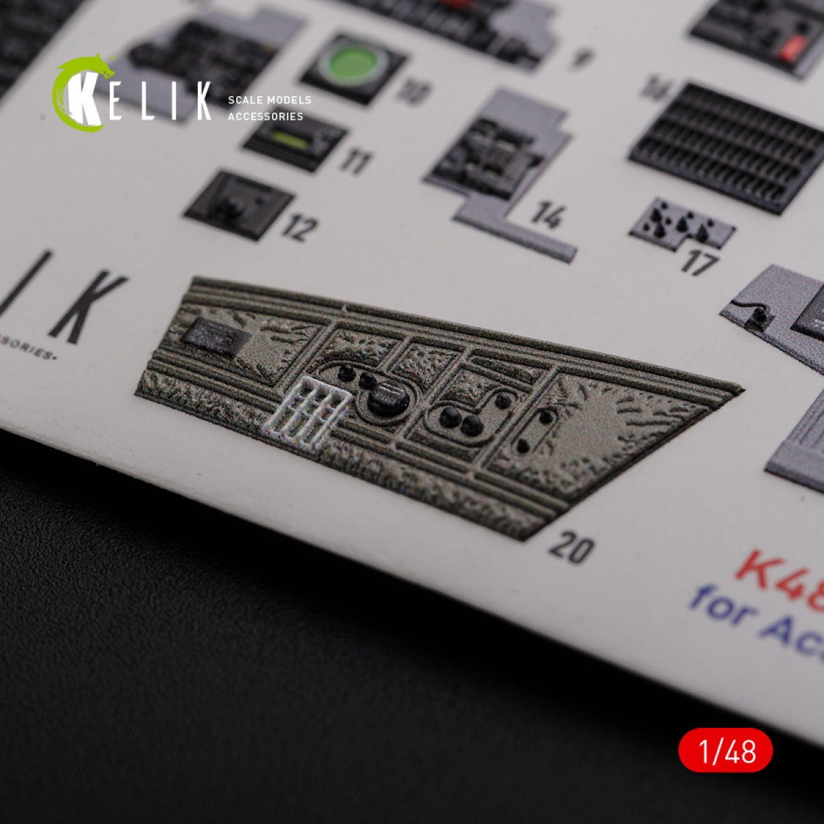 KELIK K48089 F-4J &amp;quot;Phantom II&amp;quot; interior 3D decals for Academy kit 1/48 – Bild 8