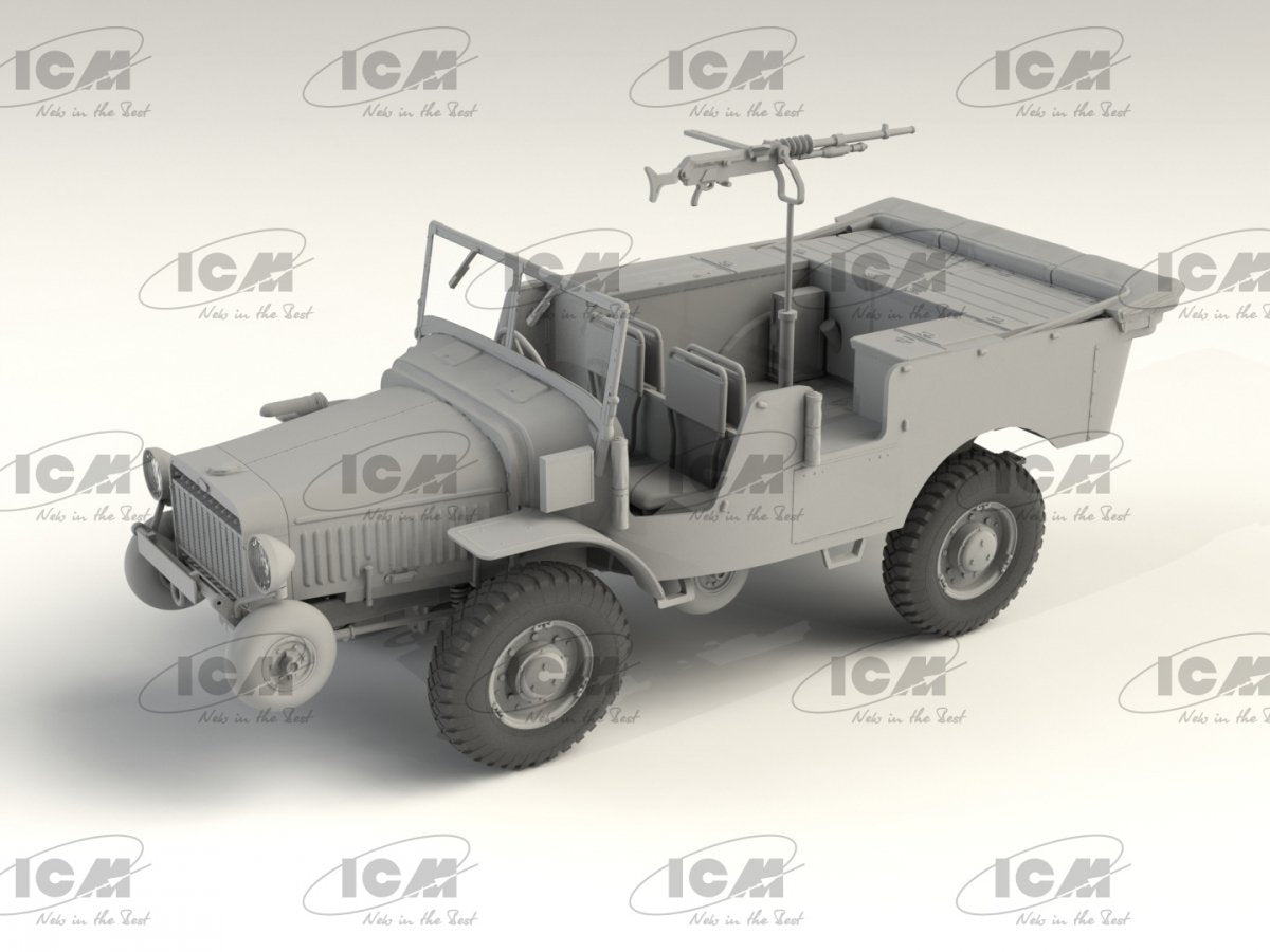 ICM 35572 Laffly V15T with Hotchkiss machine gun 1/35 – immagine 4