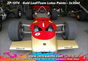 Zero Paints ZP-1074 Gold Leaf/Team Lotus 72 Paint Set 3x30ml – immagine 2