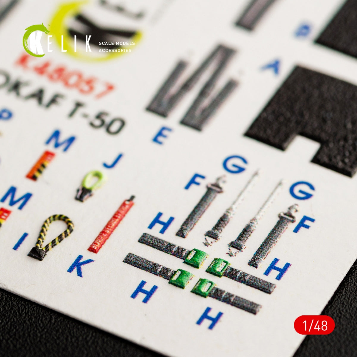 KELIK K48057 T-50 ROKAF INTERIOR 3D DECALS FOR ACADEMY KIT 1/48 – zdjęcie 9