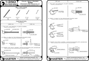 Master SM-350-098 Italian Heavy Cruiser Zara Armament 1/350 – Bild 6
