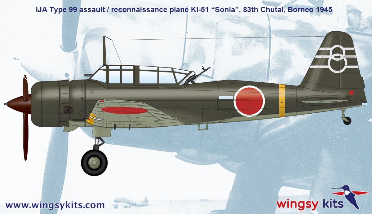 Maquette Wingsy D5-05 Avion d&amp;#39;assaut/reconnaissance IJA Type 99 Ki-51 « Sonia » 1/48  – image 17