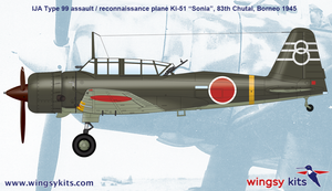 Maquette Wingsy D5-05 Avion d&amp;#39;assaut/reconnaissance IJA Type 99 Ki-51 « Sonia » 1/48  – image 17
