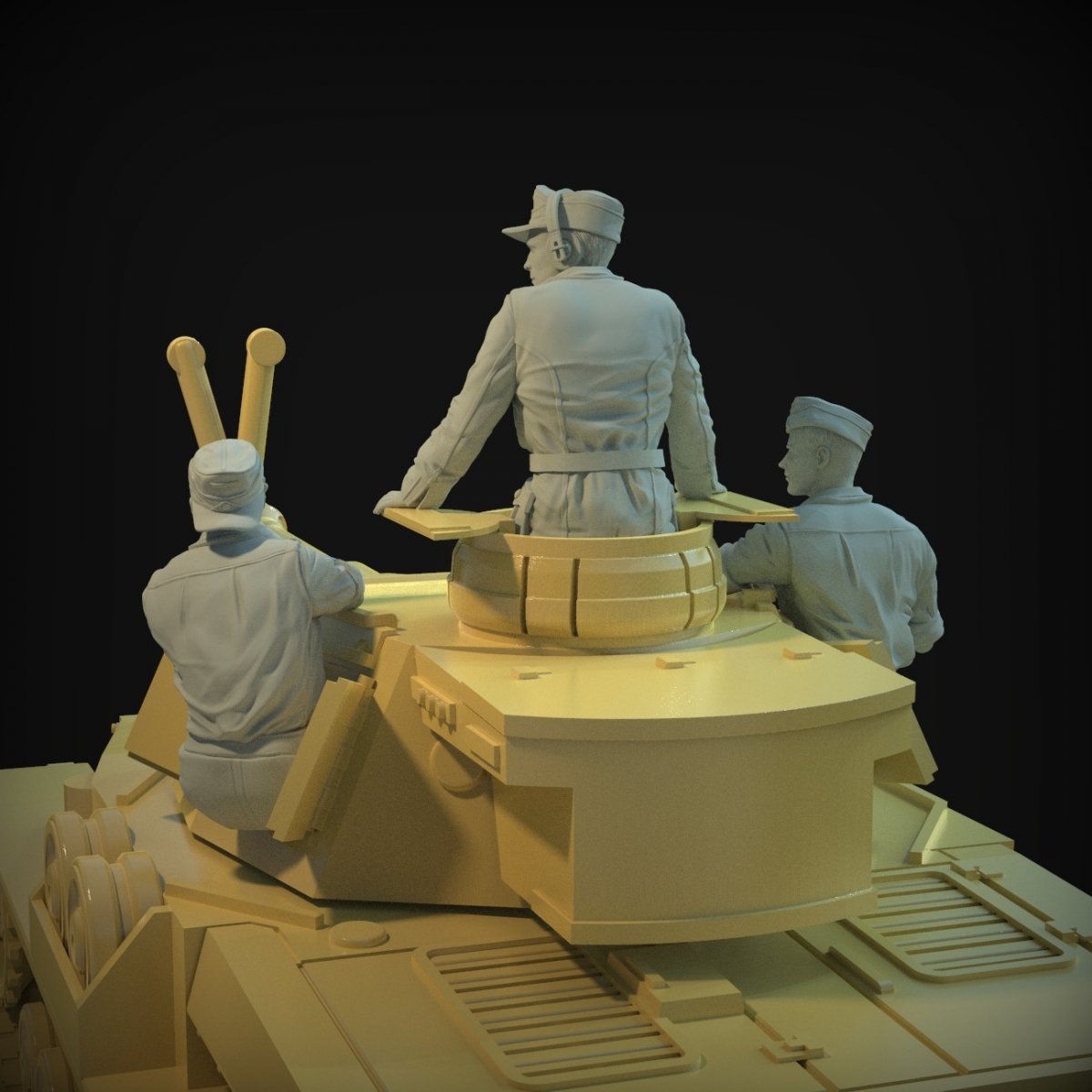 Panzer Art FI35-137 DAK turret set (Pz III &amp;amp; Pz IV tanks) 1/35 – Bild 3