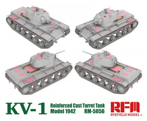 Rye Field Model 5056 KV-1 Reinforced Cast Turret TankModel 1942 1/35 – immagine 2