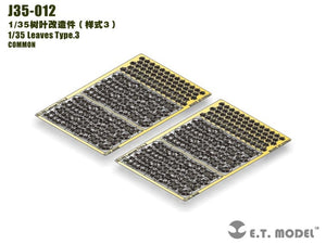 Modèle ET J35-012 Feuilles Type 3 1/35