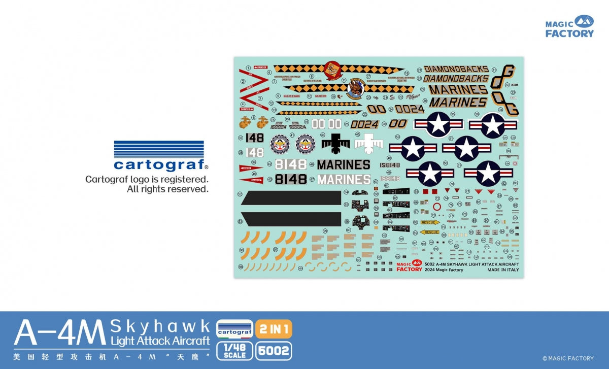 Magic Factory 5002 A-4M Skyhawk Light Attack Aircraft 2 in 1 1/48 – Bild 7