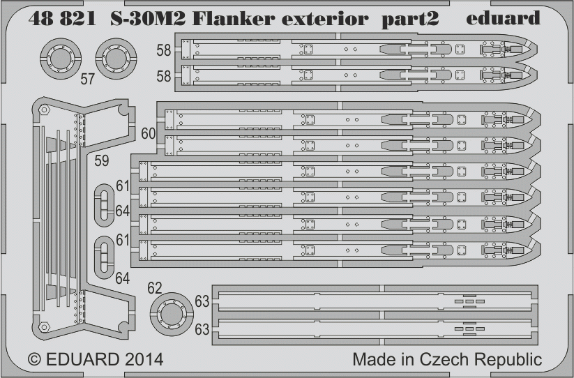 Eduard 48821 S-30M-2 Flanker exterior ACADEMY 1/48 – immagine 2