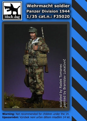 Soldat de la Wehrmacht Black Dog F35020, 1944, échelle 1/35