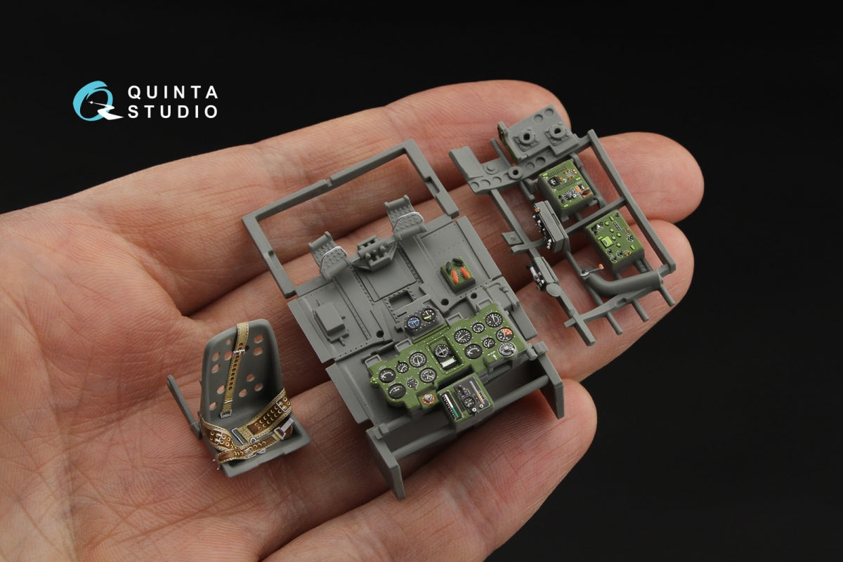 Quinta Studio QD35084 A6M2 Zero (Nakajima Prod.) 3D-Printed &amp;amp; coloured Interior on decal paper (Border Model) 1/35 – Bild 7