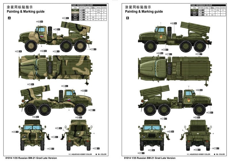 Trumpeter 01014 Russian BM-21 Grad Late Version 1/35 – immagine 3