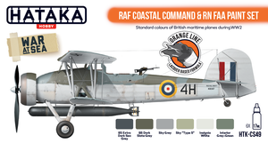 Hataka HTK-CS49 ORANGE LINE – Coffret de peinture RAF Coastal Command &amp;amp; RN FAA 6 x 17 ml – image 2