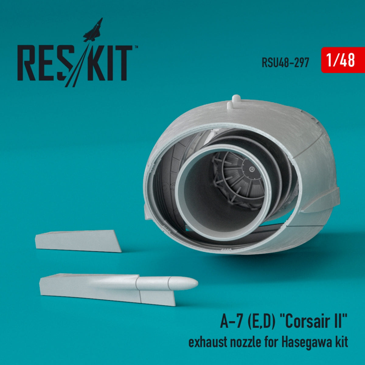 RESKIT RSU48-0297 A-7 (E,D) "CORSAIR II" EXHAUST NOZZLE FOR HASEGAWA KIT 1/48