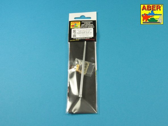 Aber 35L-241 7,5 cm barrel with muzzle brake for Panther Ausf.A 1/35 – immagine 4