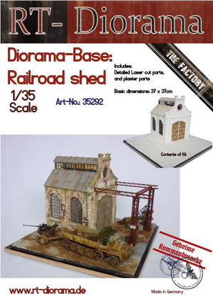 RT-Diorama 35292 Diorama-Base: &amp;quot;Railroad Shed&amp;quot; 1/35