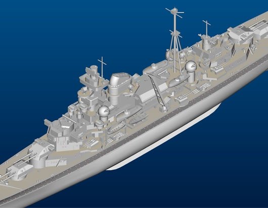 Trumpeter 05776 German Cruiser Admiral Hipper 1941 1/700 – imagen 10