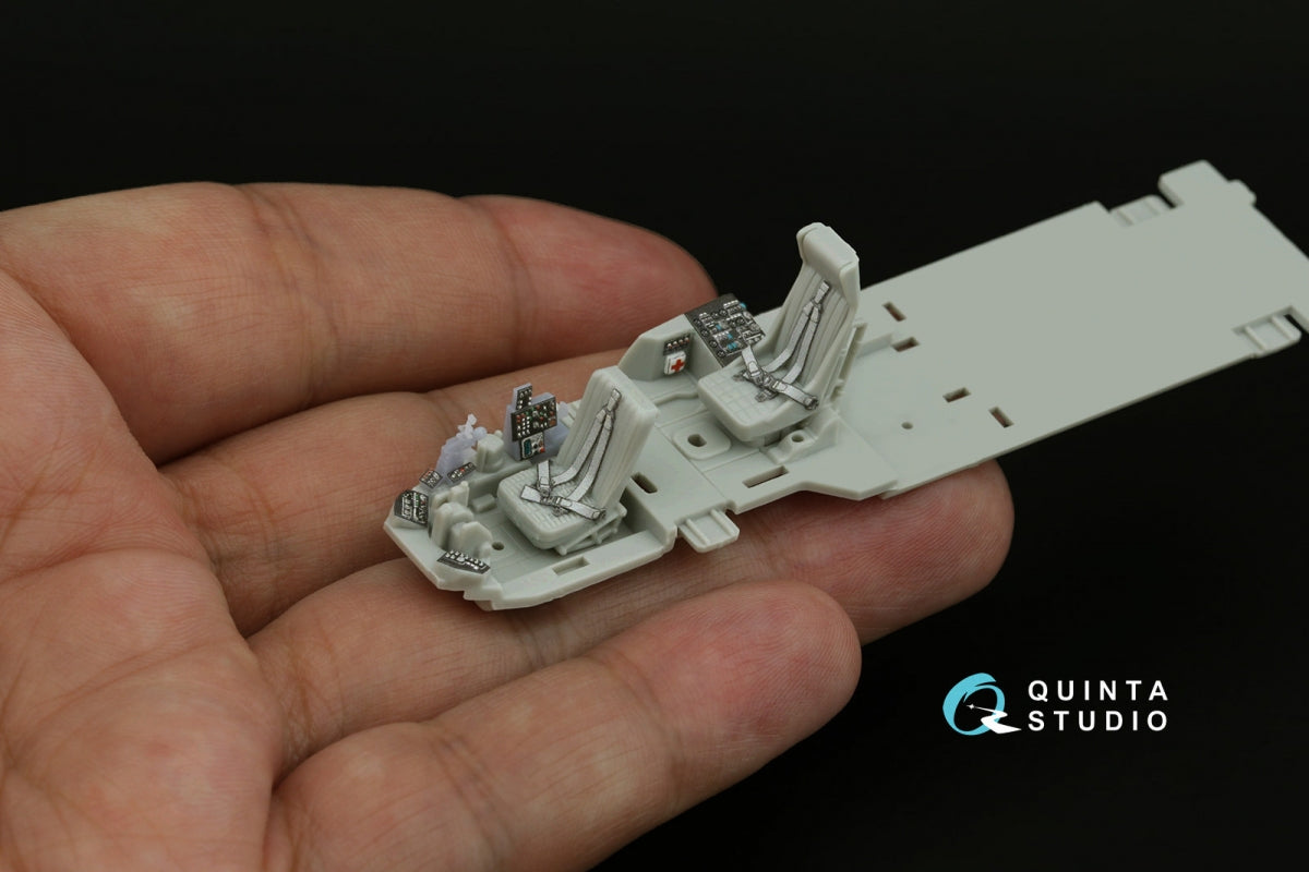 Intérieur imprimé en 3D et coloré sur papier décalcomanie pour Mi-24V OTAN (QD+72185 de Quinta Studio, Hobby Boss/ARK Models) (avec pièces en résine imprimées en 3D) à l&amp;#39;échelle 1/72 – image 9