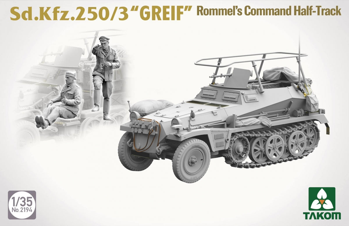 Takom 2194 Sd.Kfz 250/3 Greif Rommel Command Half-Track 1/35 – zdjęcie 4
