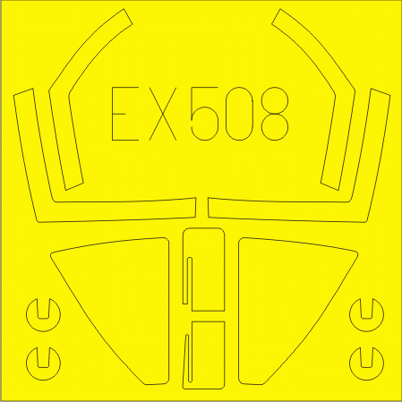Maquette cinétique Eduard EX508 Sea Harrier FRS.1 au 1/48