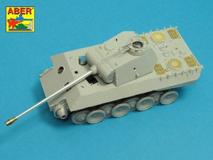 Aber 35L-245 7,5 cm barrel with muzzle brake for Panther Ausf.A 1/35 – immagine 8