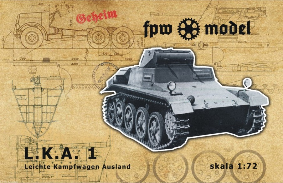 FPW Model 72002 Leichte Kampfwagen Ausland 1 (L.K.A. 1) 1/72