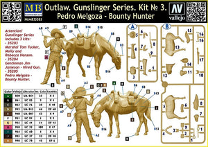 Master Box 35205 Outlaw. Gunslinger #3: Pedro Melgoza Bounty Hunter 1/35 – imagen 3