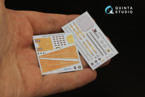 Quinta Studio QD48298 Fokker EV-DVIII 3D-Printed &amp;amp; coloured Interior on decal paper (Eduard) 1/48 – zdjęcie 4