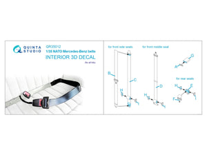 Quinta Studio QR35012 NATO Mercedes-Benz belts (All kits), 2 pcs 1/35 – Bild 2