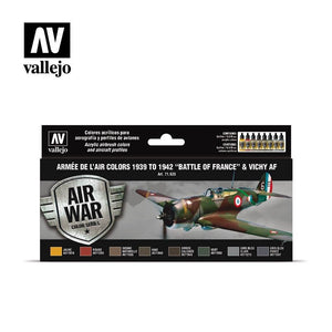 Vallejo 71626 Armée De L&amp;#39;air Colors 1939-1942 Battle of France &amp;amp; Vichy AF 8x17ml