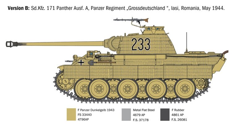 Italeri 0270 SD.KFZ. 171 PANTHER AUSF. A 1/35 – Bild 6