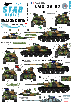Star Decals 35-C1015 French AMX-30 B2 1/35