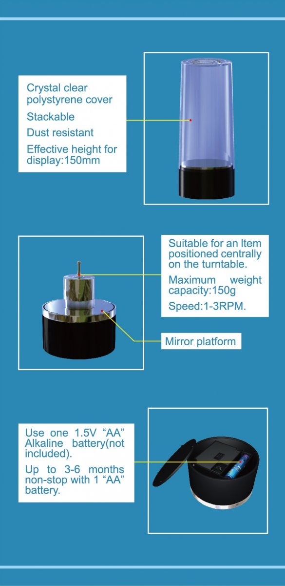 Trumpeter 09834 TURNTABLE DISPLAY 84x84x200mm – image 2