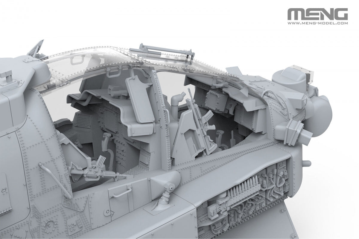 Meng Model QS-005S AH-64 D Saraf - Heavy Attack Helicopter (Israeli Air Force) with Figures 1/35 – Bild 4