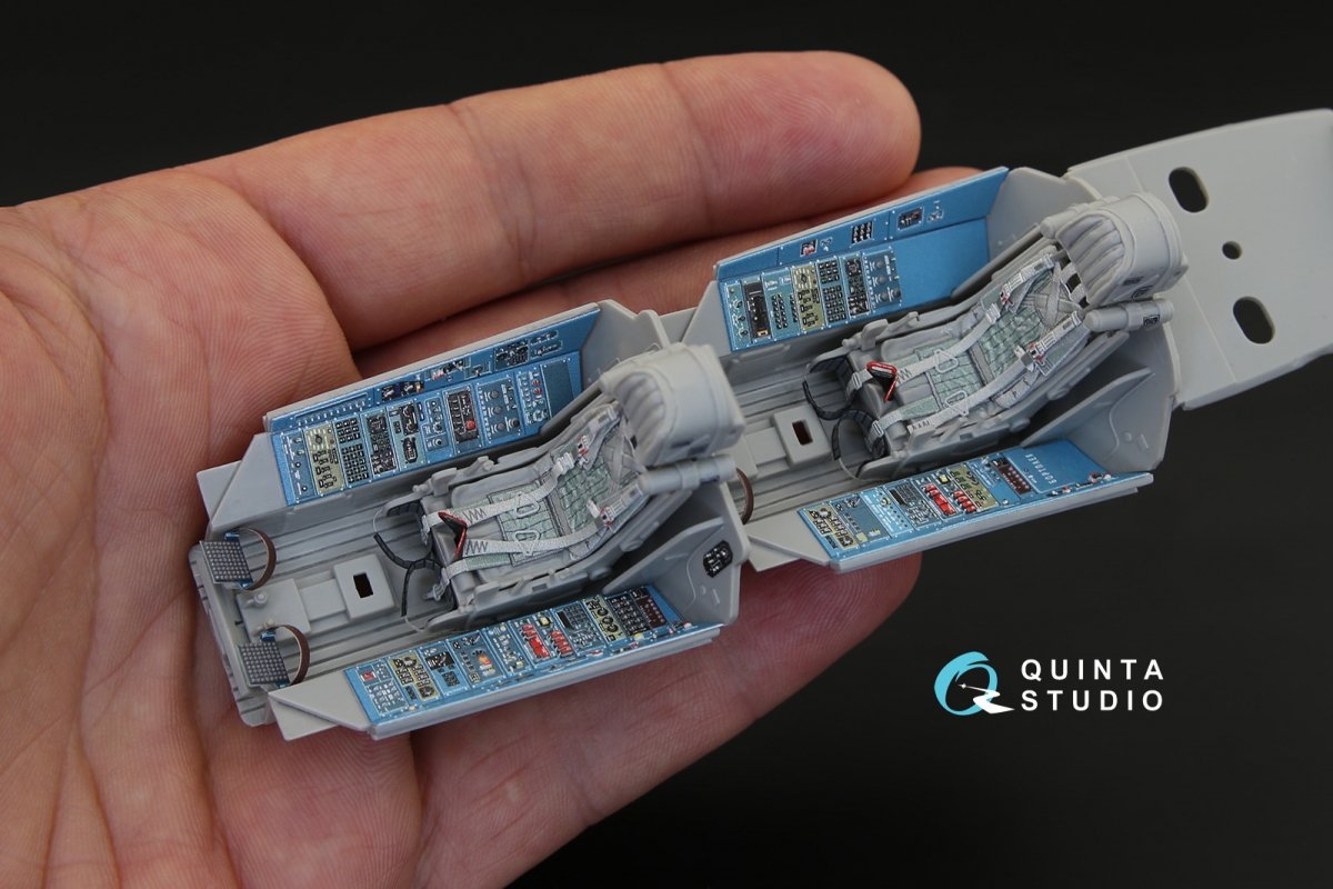 Quinta Studio QD32041 Su-30MKK 3D-Printed &amp;amp; coloured Interior on decal paper (for Trumpeter kit) 1/32 – immagine 10