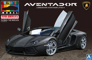 Aoshima 02738 Lamborghini Aventador LP700-4 Noir mat (1/24)