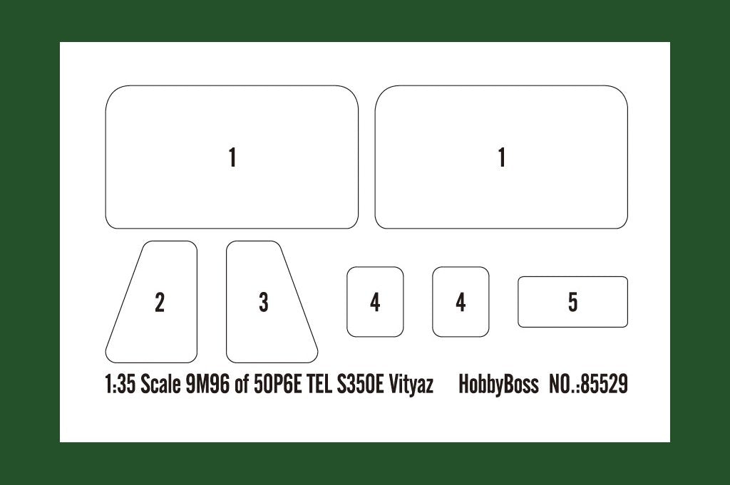 Hobby Boss 85529 9M96 of 50P6E TEL S350E Vityaz 1/35 – zdjęcie 4