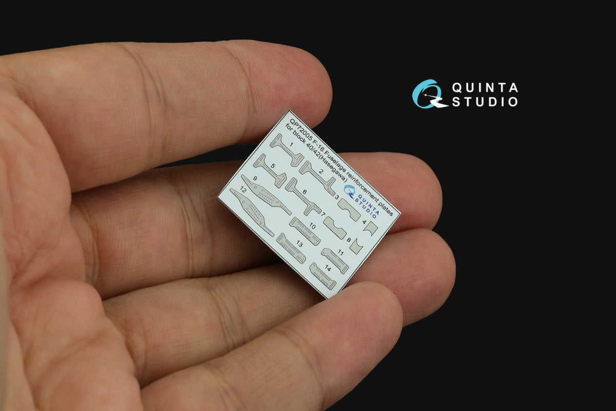 Quinta Studio QP72005 F-16 block 40/42 reinforcement plates (Hasegawa) 1/72 – Bild 2