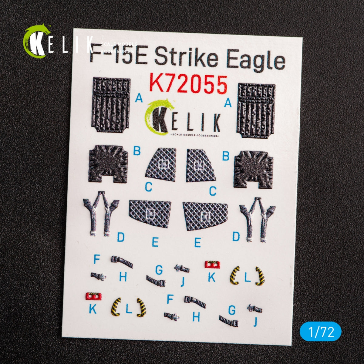 KELIK K72055 F-15E STRIKE EAGLE - INTERIOR 3D DECALS FOR REVELL KIT 1/72 – Bild 2