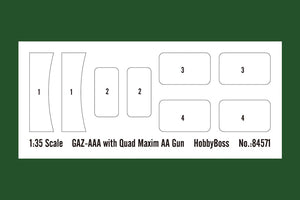 Hobby Boss 84571 GAZ-AAA with Quad Maxim AA Gun 1/35 – Bild 5