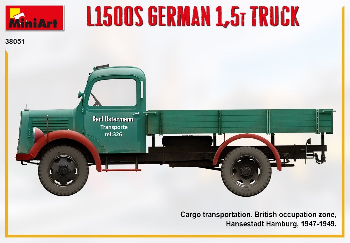 MiniArt 38051 L1500S GERMAN 1,5T TRUCK 1/35 – Bild 7
